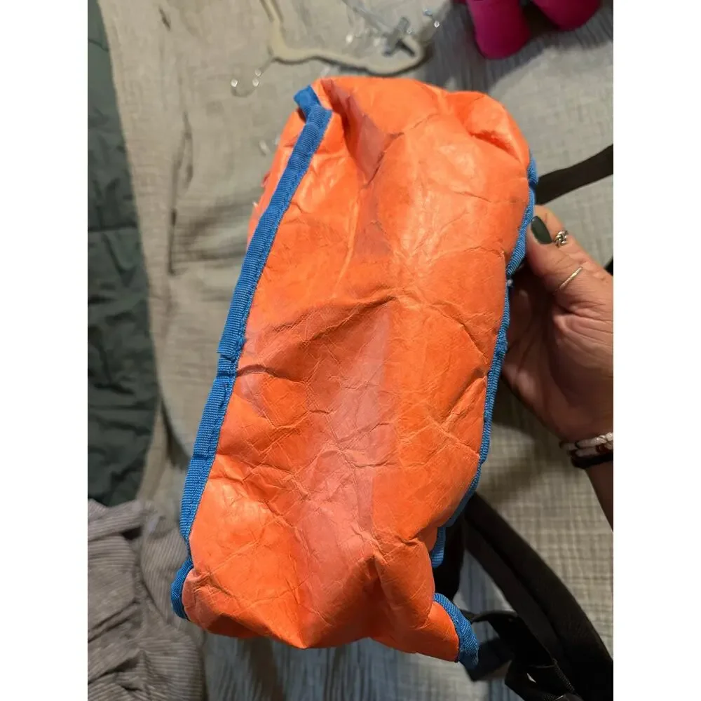 Herschel Backpack Zumiez 100K Collab Orange Blue Crinkle Paper Limited Edition